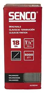 SENCO 1-1/4" GALV BRAD NAILS 18GA BX/5000  - A.W. Graham Lumber LLC
