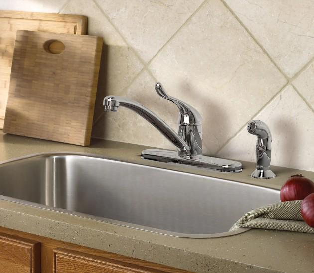 MOEN ADLER SINGLE HANDLE KITCHEN FAUCET CHROME W/SPRAYER - A.W. Graham Lumber LLC