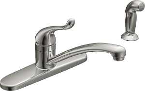 MOEN ONE-HANDLE KITCHEN FAUCET CHROME W/SPRAYER - A.W. Graham Lumber LLC