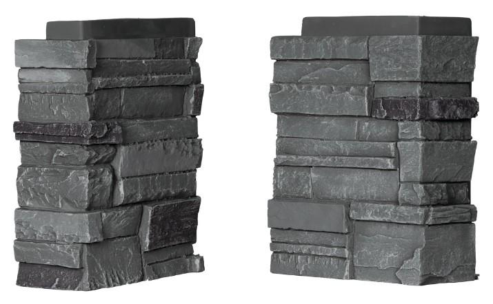 STACKED STONE CORNER VOLCANO ASH  - A.W. Graham Lumber LLC