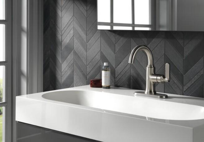 DELTA  ALUX SINGLE HANDLE BATH FAUCET BRUSHED NICKEL - A.W. Graham Lumber LLC