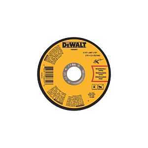 DEWALT CUT-OFF WHEEL 4-1/2" ALUM OXIDE 7/8" ARBOR PK/10 - A.W. Graham Lumber LLC