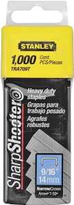 Main 1 - STANLEY TRA709T CROWN STAPLE
9/16" BX/1000 *PROMO PRICE
LIMITED TO STOCK ON HAND ONLY* -