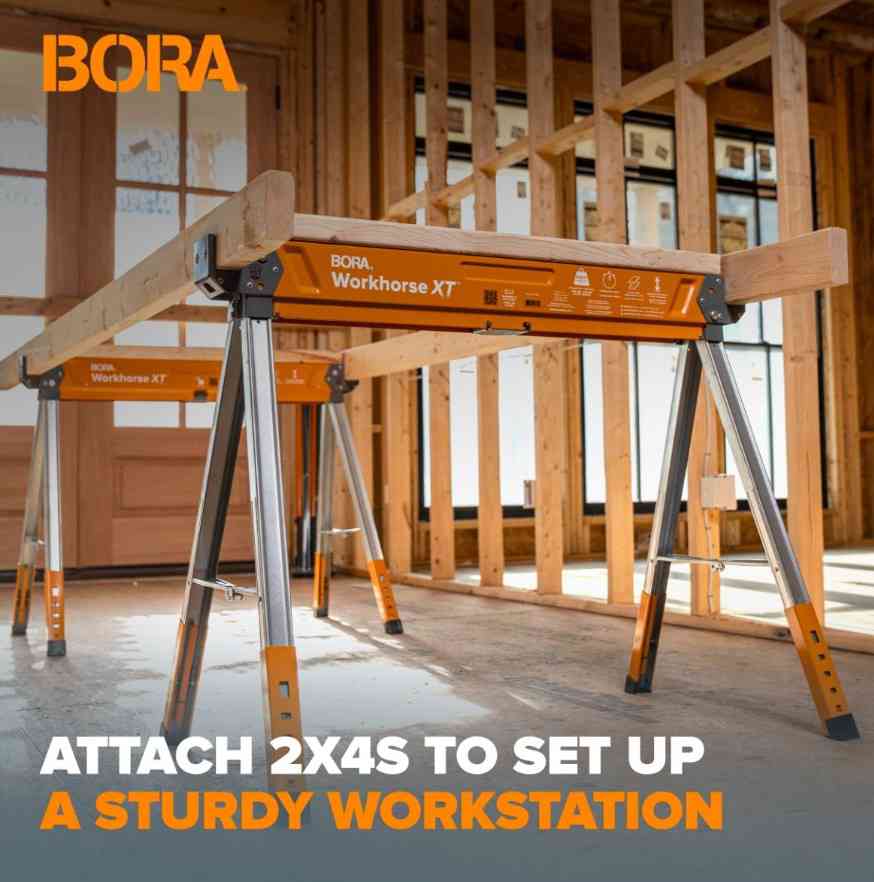 Main 2 - SAWHORSE BORA WORKHORSE XT ADJUSTABLE -
