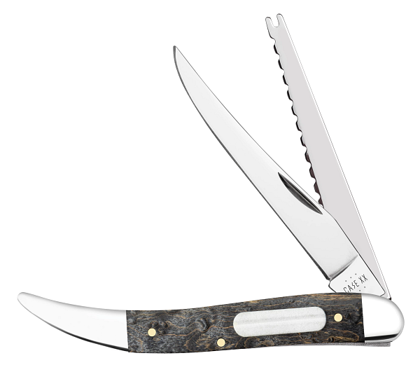 CASE 11012 2-BLADE FISHING KNIFE GRAY BIRDSEYE MAPLEWOOD - A.W. Graham Lumber LLC