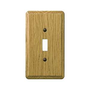 AMERELLE SINGLE TOGGLE WALL PLATE LIGHT OAK - A.W. Graham Lumber LLC