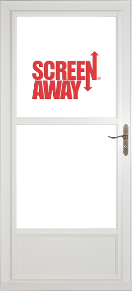 LARSON #146-MV WHITE 36x81 EASY-VENT SCREEN AWAY STORM DOOR - A.W. Graham Lumber LLC