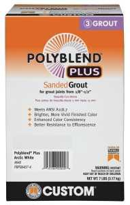 POLY-BLEND GROUT SANDED ARCTIC WHITE 7LB BOX - A.W. Graham Lumber LLC