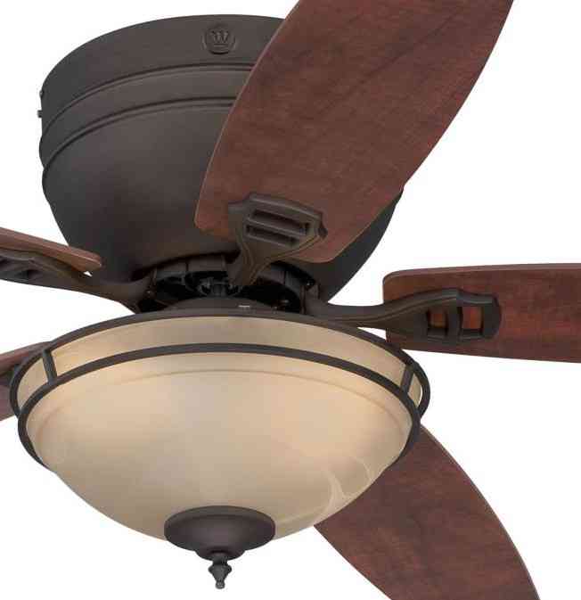 Main 3 - WESTINGHOUSE 52" CEILING FAN 5-BLADE APPLEWOOD / CHERRY W/LIGHT -