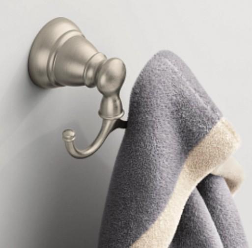 MOEN BANBURY ROBE HOOK BRUSHED NICKEL  - A.W. Graham Lumber LLC