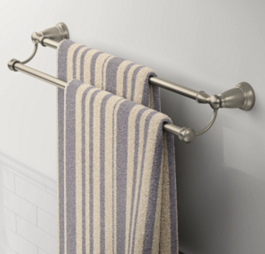 MOEN BANBURY DOUBLE TOWEL BAR 24" BRUSHED NICKEL - A.W. Graham Lumber LLC