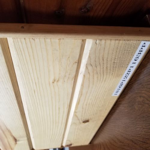 1x8-16' #3 PP PATTERN 116 / 122
(WP4) (MAY HAVE BLUE STAIN IN
IT) KNOTTY PINE MIXTURE OF CLEAR
AND BLUE STAIN POSSIBLE - A.W. Graham Lumber LLC