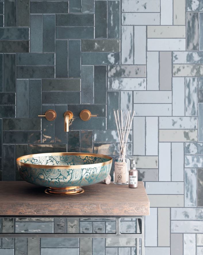 EMSER TILE PASSION SERIES PORCELAIN RECTANGULAR AZUL - A.W. Graham Lumber LLC