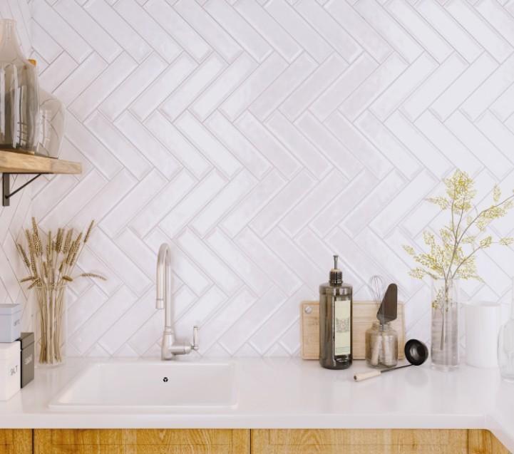 Main 4 - RAKU SERIES CERAMIC TILE WHITE GLOSSY 3x12 -