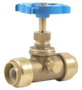 SHARKBITE STOP VALVE W/ DRAIN VENT 3/4" - A.W. Graham Lumber LLC
