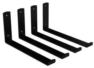 FLOATING SHELF HARDWARE KIT STEEL MATTE BLACK - A.W. Graham Lumber LLC