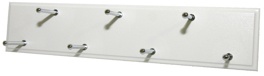 Main 1 - EASY TRACK RA1202 SLIDING BELT RACK WHITE 7 HOOK 16" x 6-1/2"  INCLUDES: Instructions and Hardware -