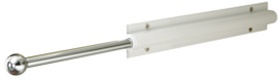 Main 1 - EASY TRACK RA1204 SLIDING VALET ROD WHITE 1" x 13" INCLUDES: Mounting Hardware -