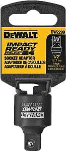 DEWALT DW2299 SOCKET ADAPTOR
1/2, 3/8" SQUARE DRIVE 
*PROMO PRICE LIMITED TO STOCK ON
HAND ONLY* - A.W. Graham Lumber LLC