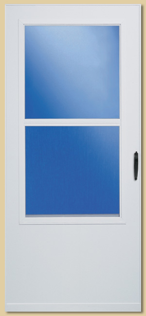 LARSON #298-SS 32x81 WHITE SINGLE VENT VINYL CLAD STORM DOOR - A.W. Graham Lumber LLC