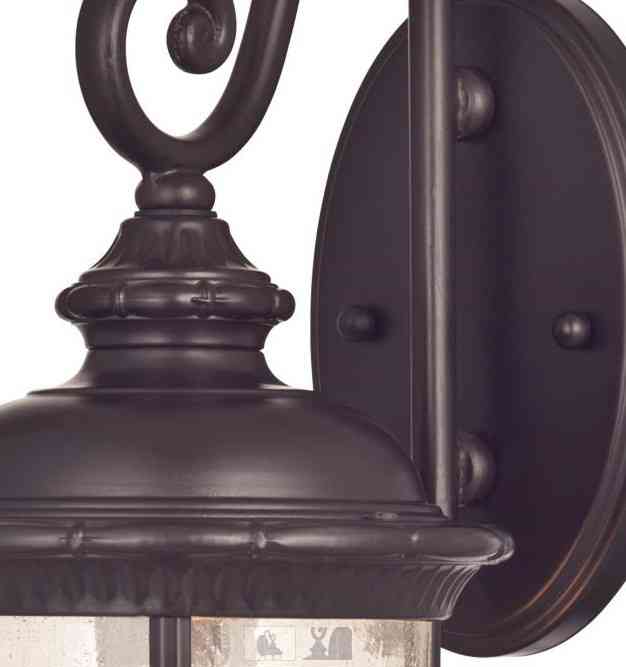Main 2 - WESTINGHOUSE OUTDOOR WALL LANTERN OIL RUBBED BRONZE -