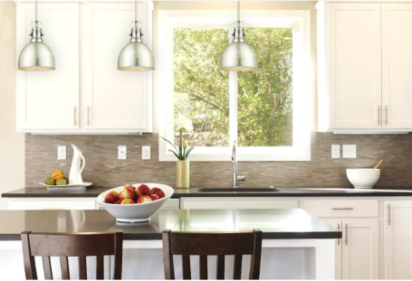 Main 2 - WESTINGHOUSE MADRAS 1-LAMP PENDANT LIGHT BRUSHED NICKEL  -