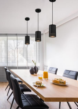 Main 2 - WESTINGHOUSE PHELPS PENDANT LIGHT MATTE BLACK -