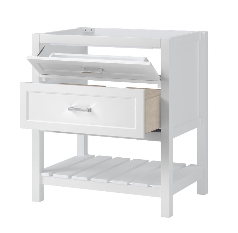 Main 2 - CRAFT & MAIN 30" VANITY CABINET WHITE  -