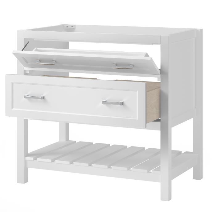 Main 2 - CRAFT & MAIN 36" VANITY CABINET WHITE -