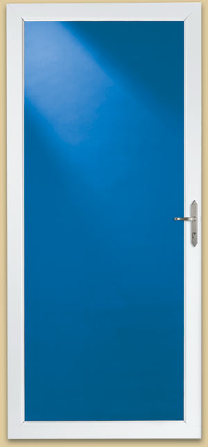 LARSON #350-17 36x81 WHITE FULL-VIEW W/BRUSHED NICKEL STORM DOOR - A.W. Graham Lumber LLC