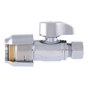 SHARKBITE STRAIGHT STOP 1/2" x 3/8" CHROME - A.W. Graham Lumber LLC