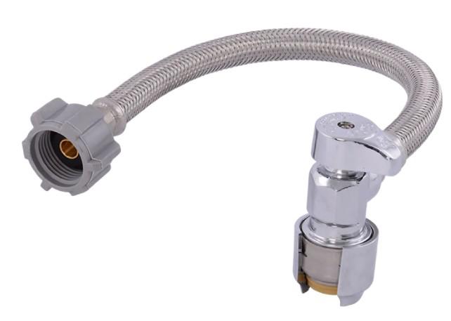 SHARKBITE TOILET CONNECTOR 12" W/STOP VALVE - A.W. Graham Lumber LLC