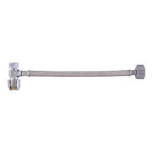 Main 2 - SHARKBITE TOILET CONNECTOR 12" W/STOP VALVE -