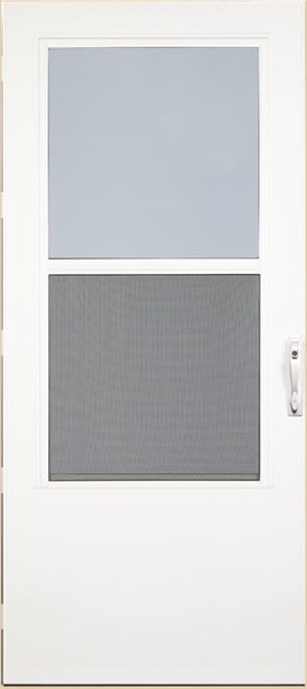 LARSON #370-50 36x81 WHITE REVERSA SCREEN STORM DOOR - A.W. Graham Lumber LLC