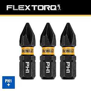 Main 2 - DEWALT FLEXTORQ DWAF1PH1IR3
IMPACT SCREWDRIVER BIT, 1/4" X
1" PHILLIPS DRIVE HEX SHANK 3PK
*PROMO PRICE LIMITED TO STOCK ON
HAND ONLY* -