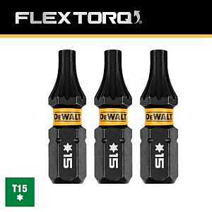 Main 2 - DEWALT FLEXTORQ T15
SCREWDRIVER BIT T15 1/4" X 1"
HEX SHANK *PROMO PRICE LIMITED
TO STOCK ON HAND ONLY* -