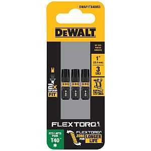 DEWALT DWAF1TX40IR3 FLEXTORQ
1/4' X 1' SCREWDRVIER BIT T40
TORX DRIVE HEX SHANK *PROMO
PRICE LIMITED TO STOCK ON HAND
ONLY* - A.W. Graham Lumber LLC