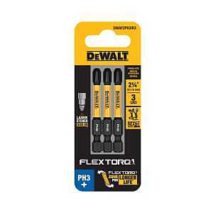 DEWALT FLEXTORQ DWAF2PH3IR3 1/4"
X 2-1/4" IMPACT SCREWDRIVER BIT
#3 PHILLIPS DRIVE HEX SHANK
*PROMO PRICE LIMITED TO STOCK ON
HAND ONLY* - A.W. Graham Lumber LLC