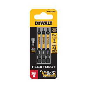 DEWALT DWAF2SQ1IR3 1/4" X 2-1/4"
#1 SCREWDRIVER BIT SQUARE  
UPC:885911743211 *PROMO PRICE
LIMITED TO STOCK ON HAND ONLY* - A.W. Graham Lumber LLC