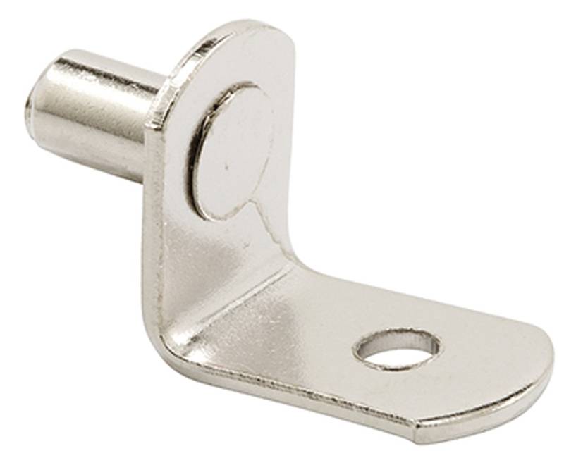 Main 1 - PRIME-LINE 377-6739 SHELF SUPPORT PEG 1/4" NICKLE  20 LB CAP Vendor: PRIME LINE PRODUCTS Model NO.: 377-6739 Retail UPC: 049793101693 -
