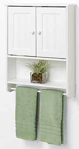 Main 2 - ZENNA HOME 22" BATHROOM CABINET WHITE -