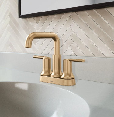 MOEN ZYLA 2-HANDLE BATH FAUCET BRONZE GOLD - A.W. Graham Lumber LLC