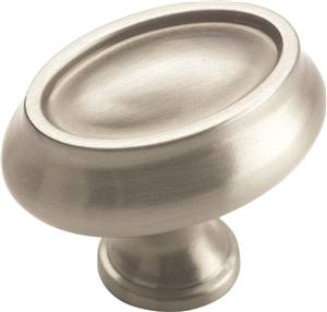 AMEROCK BP26127G10 MANOR OVAL
SATIN NICKEL CABINET KNOB - A.W. Graham Lumber LLC