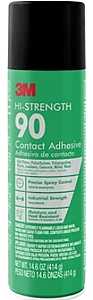 Main 1 - 3M HIGH STRENGTH CONTACT SPRAY
ADHESIVE 14.6OZ Vendor: 3M Model
NO.: 90-DSC Retail UPC:
638060921593
*DISCONTINUED* -