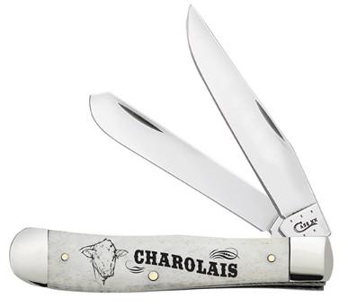 CASE 2-BLADE TRAPPER SMOOTH NAT BONE  "CHAROLAIS"  - A.W. Graham Lumber LLC