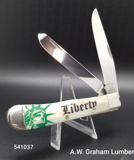 CASE 541037 2-BLADE TRAPPER NATURAL BONE "LIBERTY" - A.W. Graham Lumber LLC