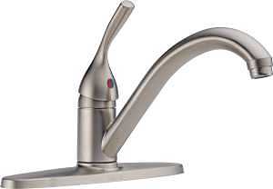 DELTA ONE-HANDLE KITCHEN FAUCET STAINLESS - A.W. Graham Lumber LLC