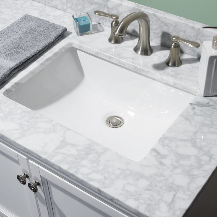 CRAFT & MAIN 31" VANITY TOP CARRARA WHITE MARBLE - A.W. Graham Lumber LLC