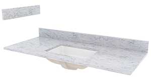 Main 2 - CRAFT & MAIN 49" VANITY TOP CARRARA WHITE MARBLE -