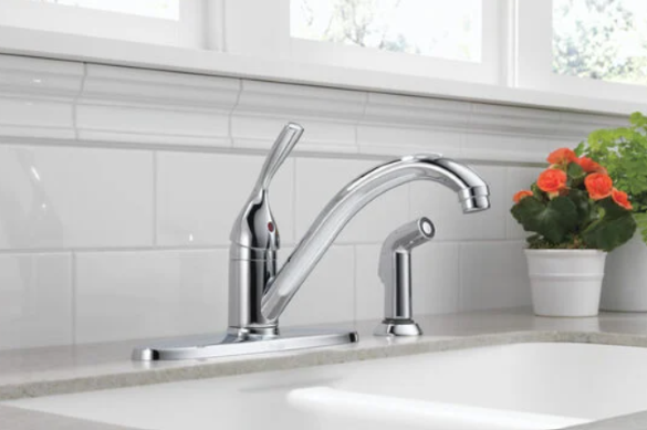 DELTA CLASSIC SINGLE HANDLE FAUCET CHROME - A.W. Graham Lumber LLC